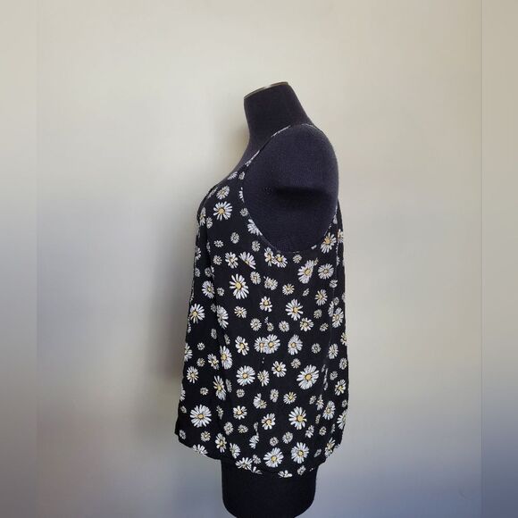 Floral Daisy Racerback Tank Top Camisole Juniors Extra Large Y2K 90s Sunflower - Picture 3 of 7
